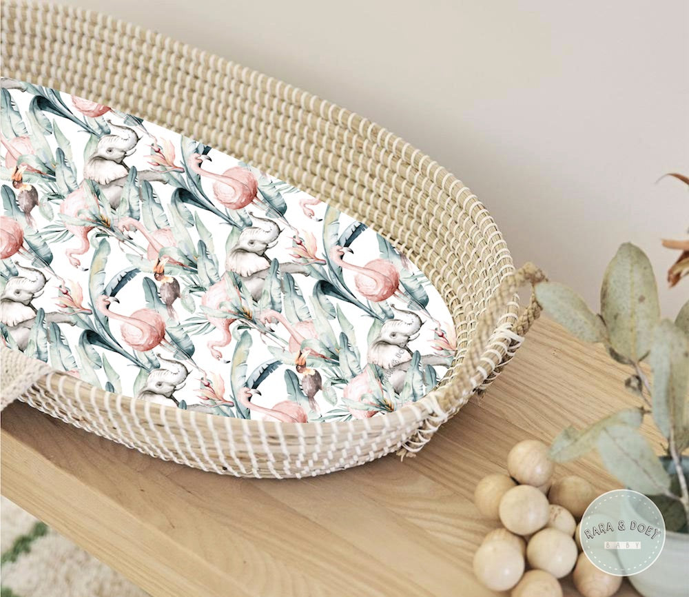 Basket Changing Mat Tropical